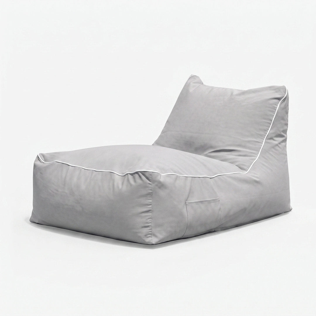 Poolside Bean Bag Lounger Cover - Water Resistant Outdoor Seat Cover 0