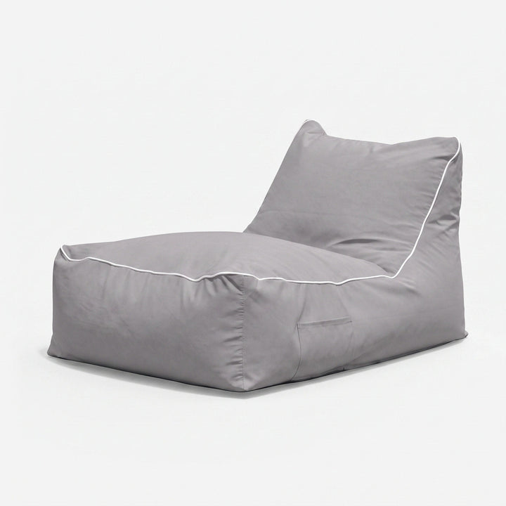 Poolside Bean Bag Lounger Cover - Water Resistant Outdoor Seat Cover 2
