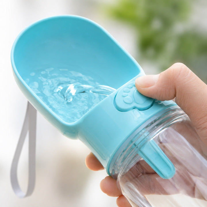 Portable 2-in-1 Pet Water & Food Bottle | Keep Dogs Hydrated & Fed on Walks, Hiking, or Travel