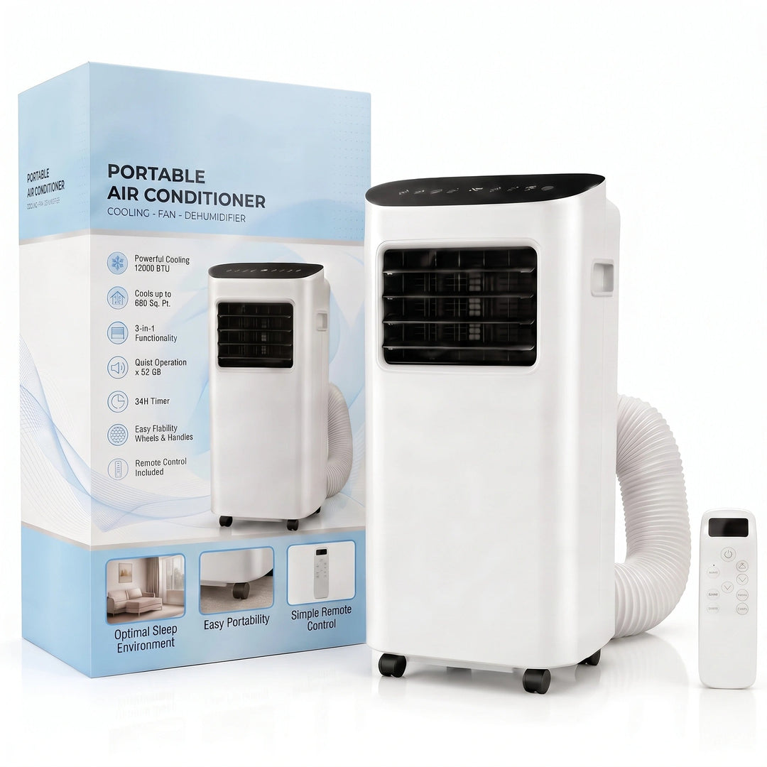 Portable Air Conditioner | 7000 BTU & 9000 BTU AC Unit with Remote Control 1