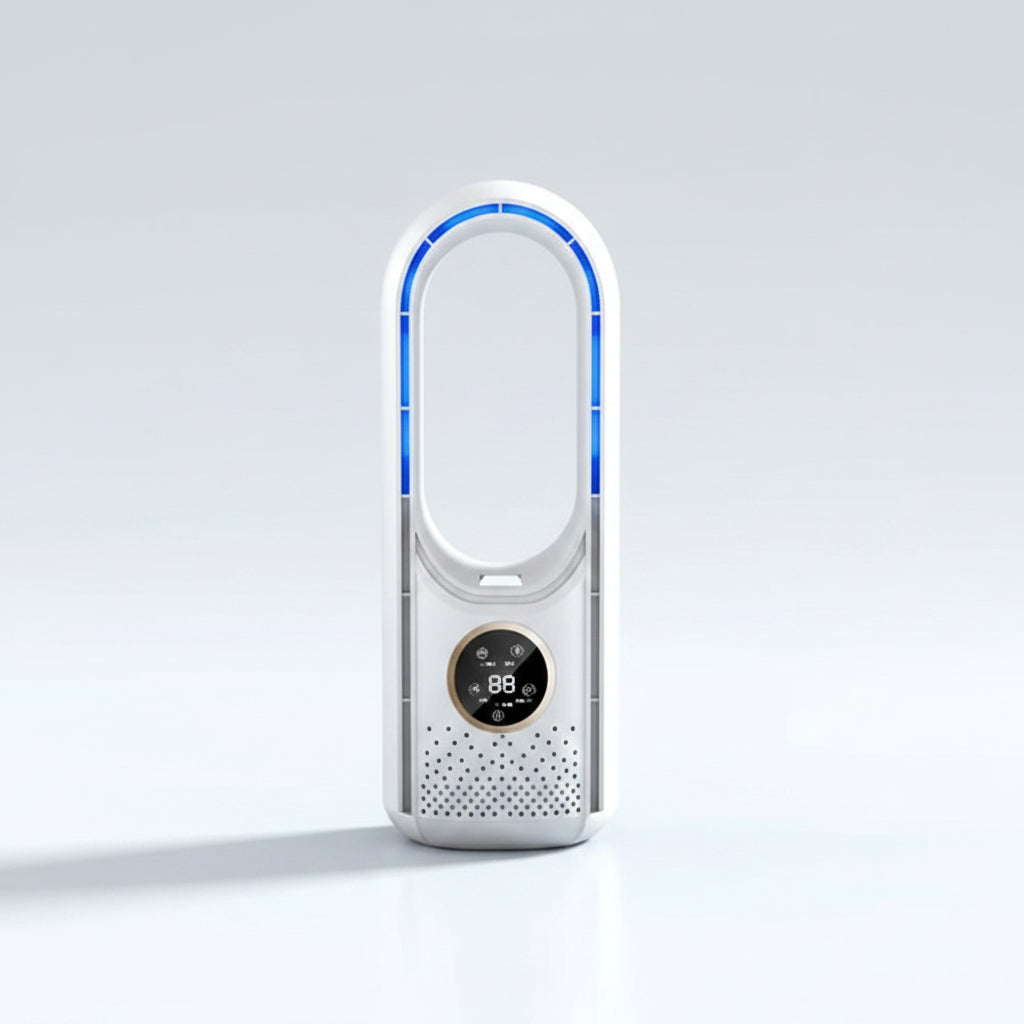 Portable Air Cooler | Compact Bladeless Cooling Unit | Quiet Efficient Design for Small Spaces 1
