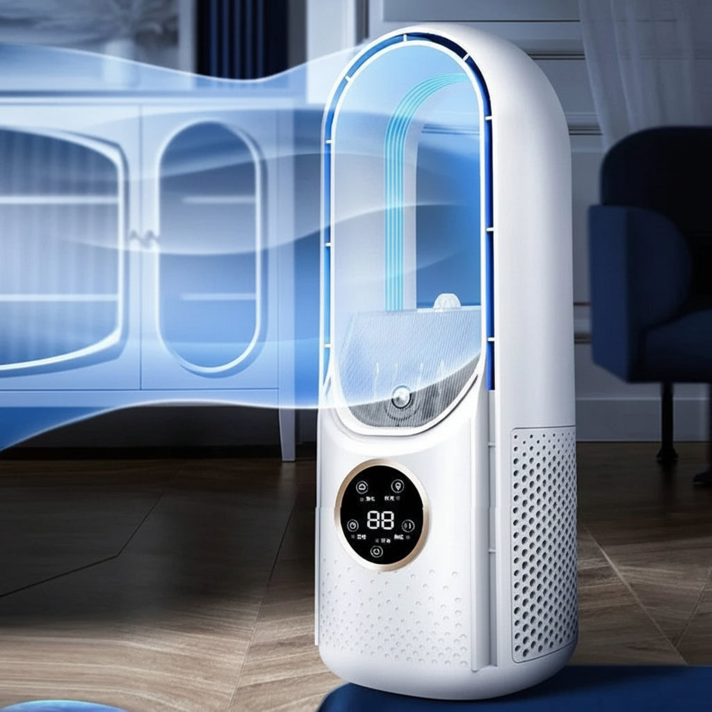 Portable Air Cooler | Compact Bladeless Cooling Unit | Quiet Efficient Design for Small Spaces 3