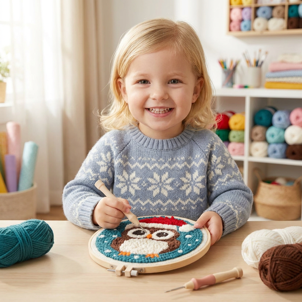 Punch Needle Embroidery Starter Kit – Beginner DIY Set with Beautiful Patterns 14