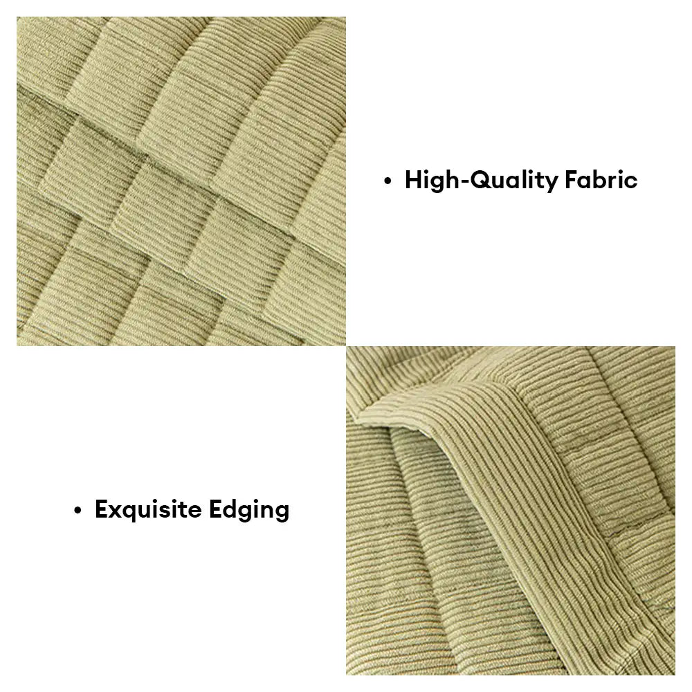Quilted Square Simple Comfortable Sofa Protector Non-Slip Couch Cover 5
