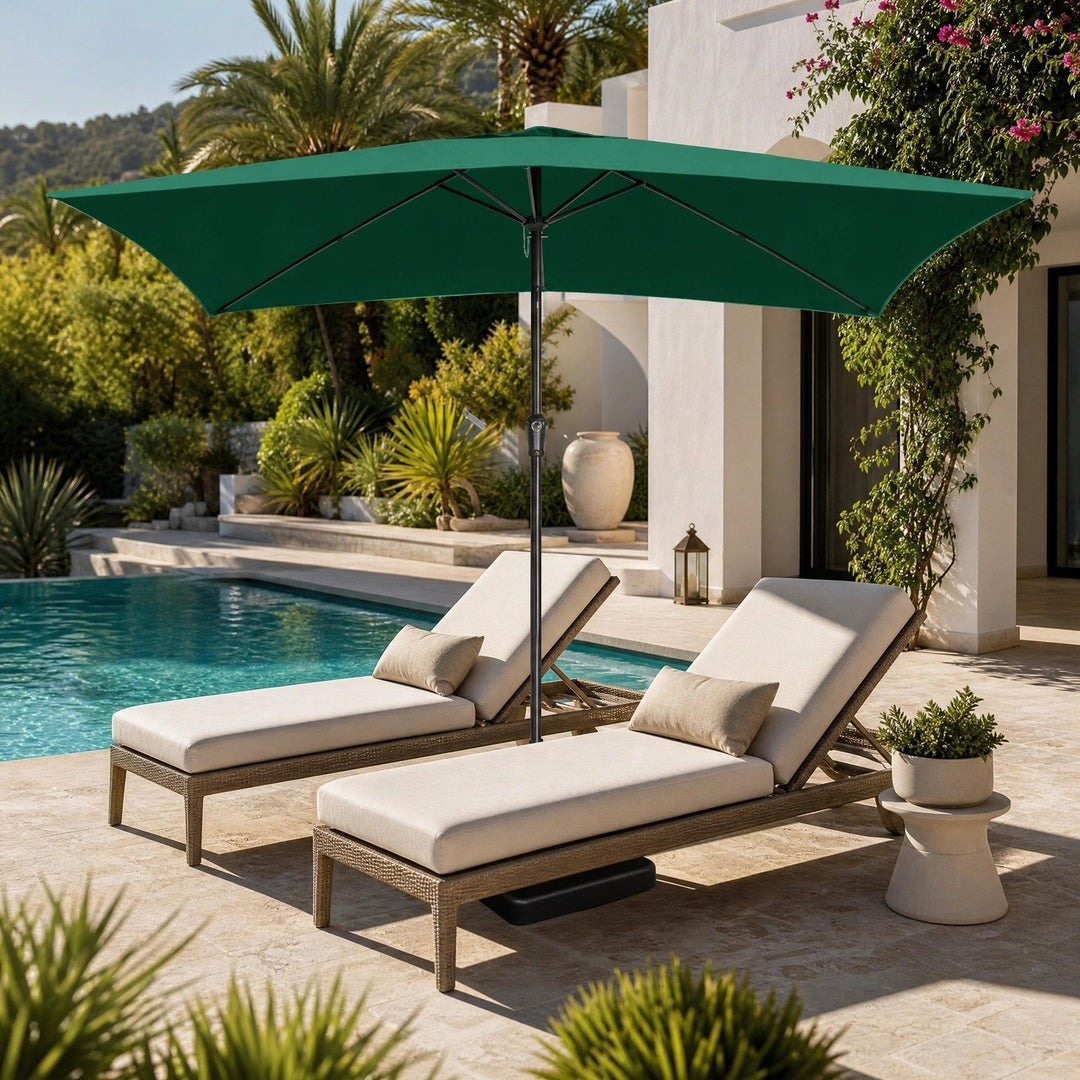 Rectangular Parasol Replacement Canopy - 200 x 300cm Waterproof Outdoor Umbrella Cover 4