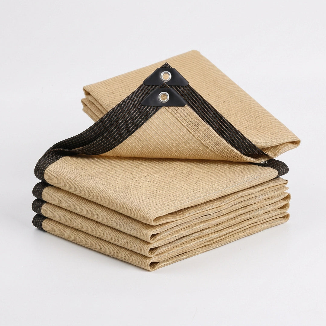 Rectangular Sun Shade Sail - HDPE Garden Shade Cloth with Reinforced Eyelets 0