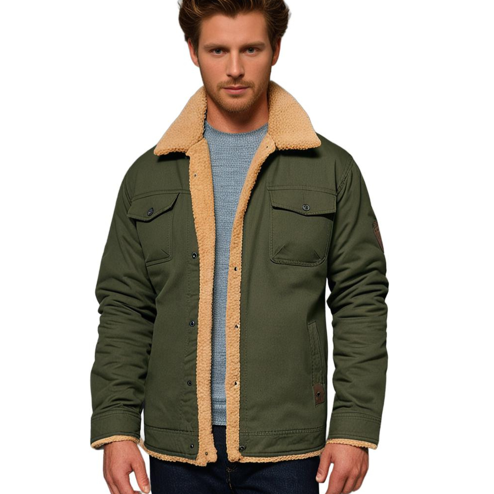 Men's Sherpa Jacket with Fleece Lining