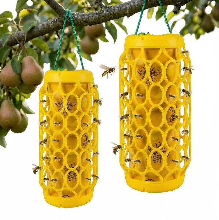 Reusable Hanging Wasp and Hornet Catcher Trap for Outdoor Garden Use, Set of 2 0