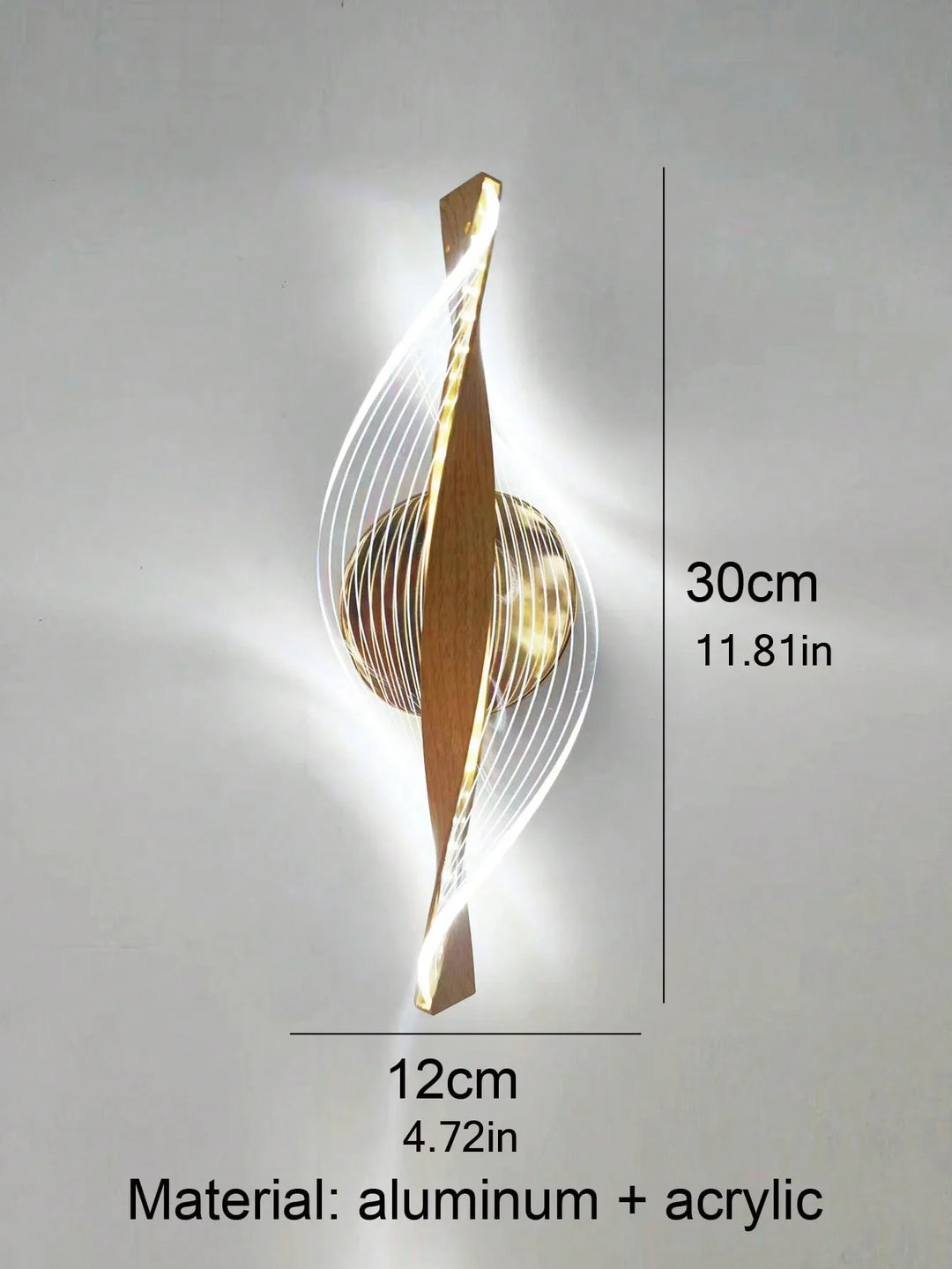 LED Modern 1PC Gold/Black Acrylic wall lamp,Lustre Hallway, Bedroom