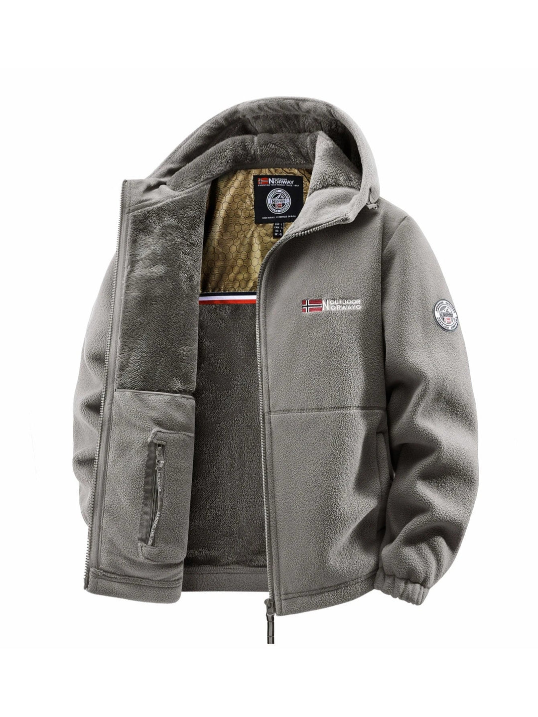Men's Lined Hooded Coat, image 2