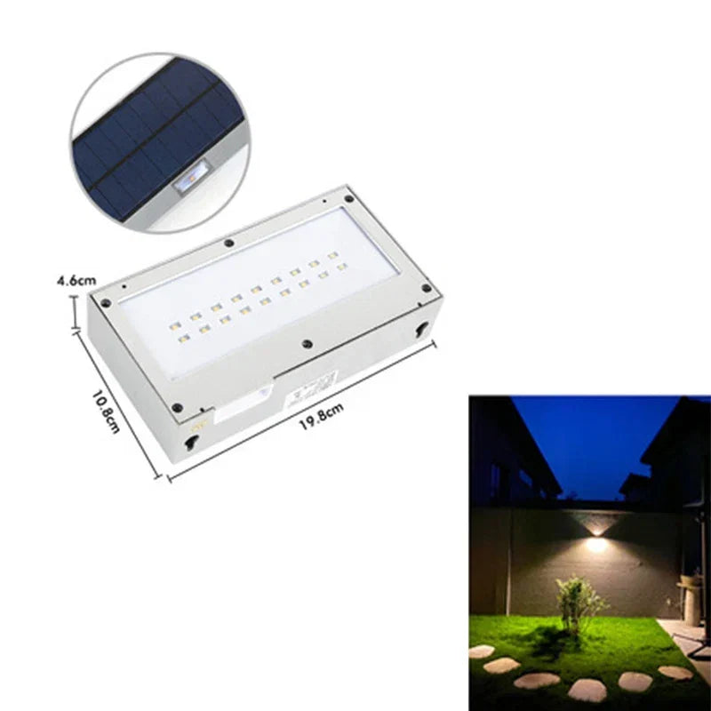 Outdoor Solar LED Wall Light – Waterproof Garden Wall Lamp | IP65