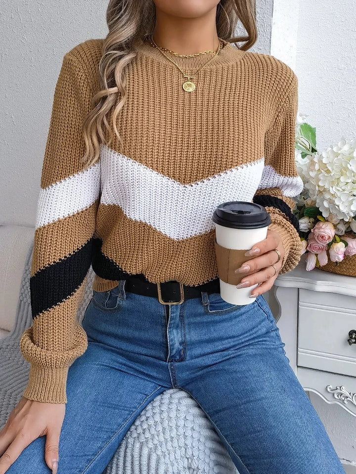 Women's Cashmere-Blend Winter Jumper with Roll-Neck