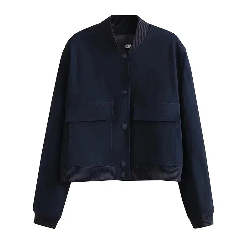 Women's Casual Front-Pocket Jacket