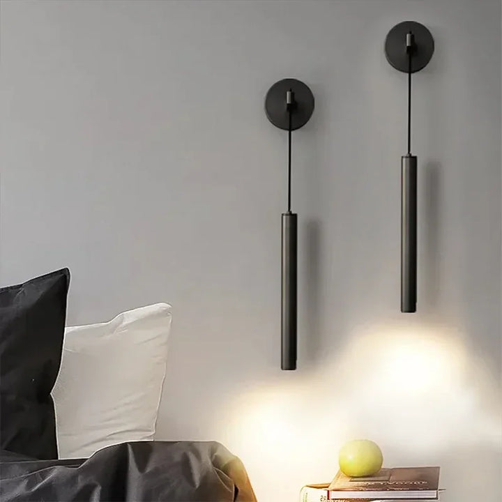 Modern Aluminium LED Wall Light – Minimalist Bedside Reading Sconce |