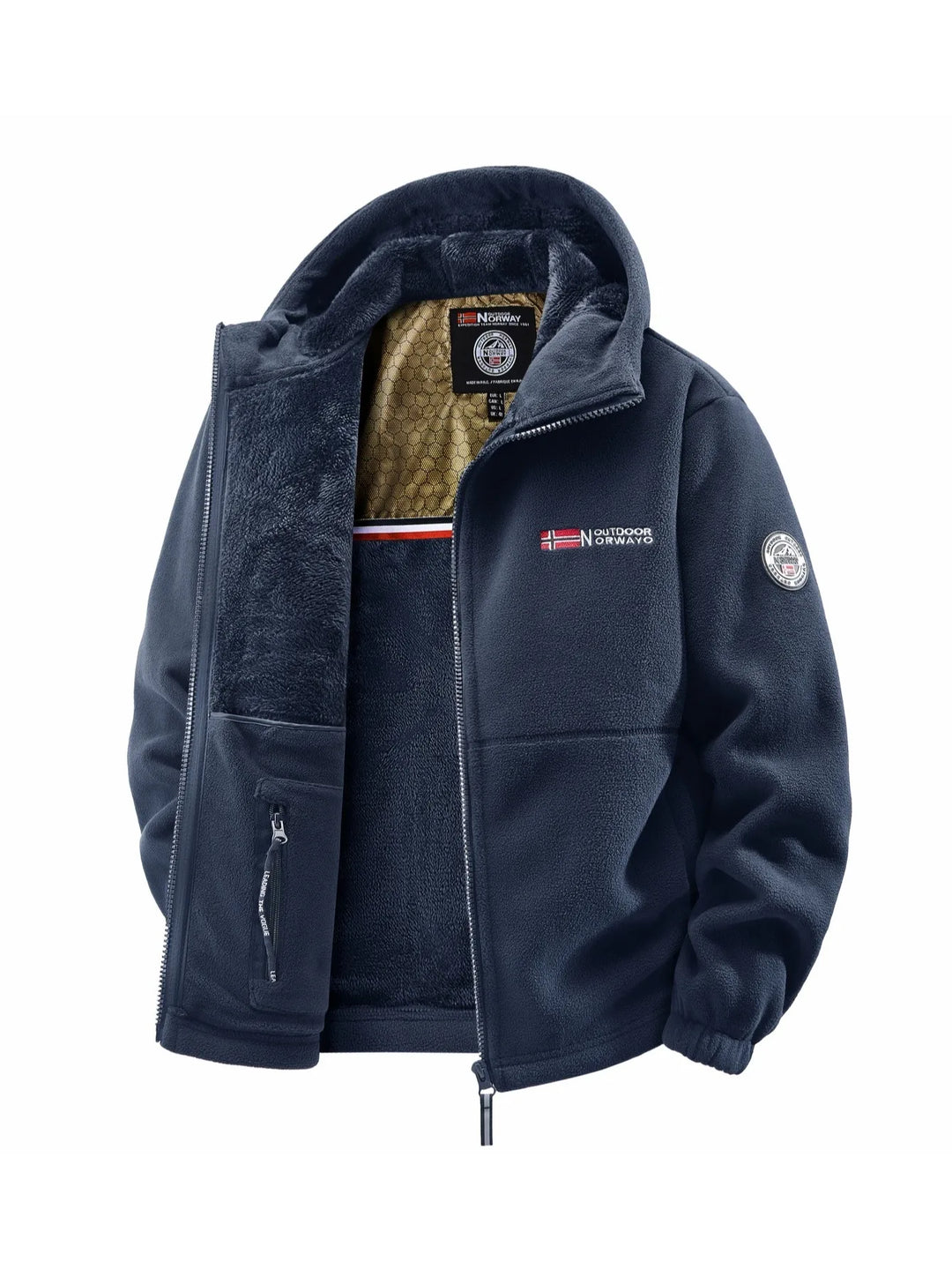 Men's Lined Hooded Coat, image 1