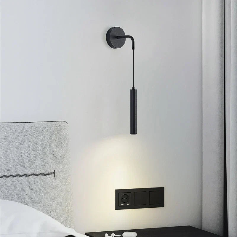 Modern Aluminium LED Wall Light – Minimalist Bedside Reading Sconce |