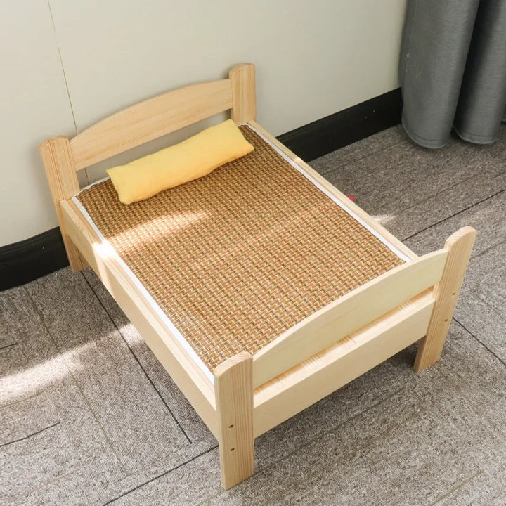 Wooden Dog Bed | Handmade Semi-Enclosed Indoor Kennel