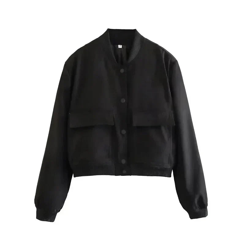 Women's Casual Front-Pocket Jacket