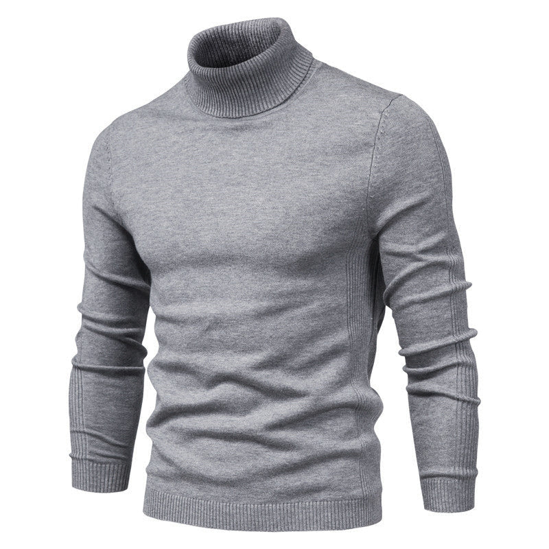 Men's Stylish Slim Fit Roll-Neck Jumper