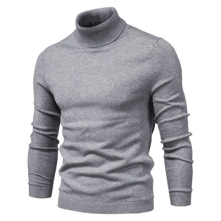 Men's Stylish Slim Fit Roll-Neck Jumper