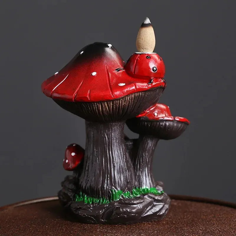 Whimsical Mushroom Incense Burner – Decorative Aroma Holder