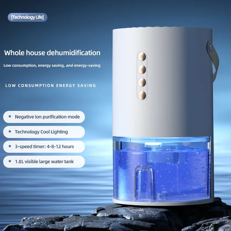 TINSOL 1300ml ionising dehumidifier with energy saving timer - view 4