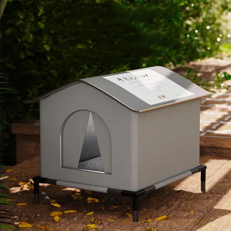 Waterproof insulated outdoor cat house for winter - view 2