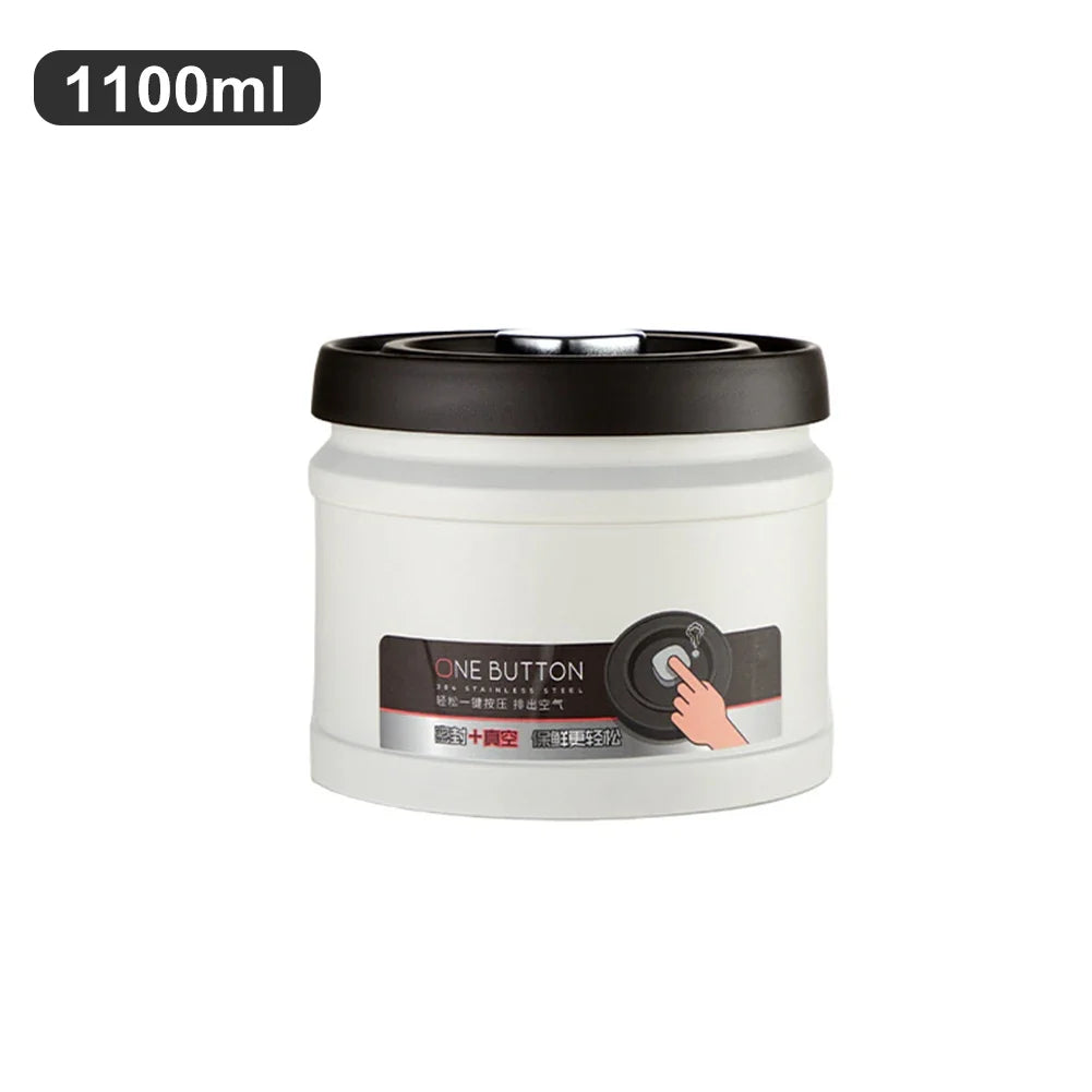 Stainless Steel Coffee Bean Vacuum Sealed Canister Airtight Storage