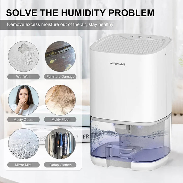 Compact quiet air dehumidifier with deodoriser - view 4