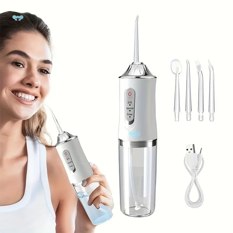 Portable Water Flosser | Cordless Oral Irrigator 220ml, 3 Modes