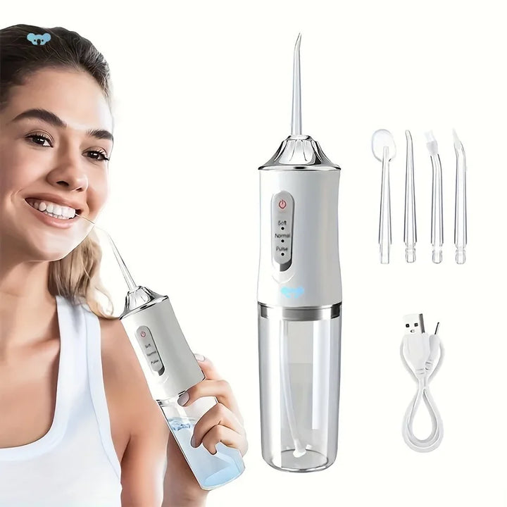 Portable Water Flosser | Cordless Oral Irrigator 220ml, 3 Modes