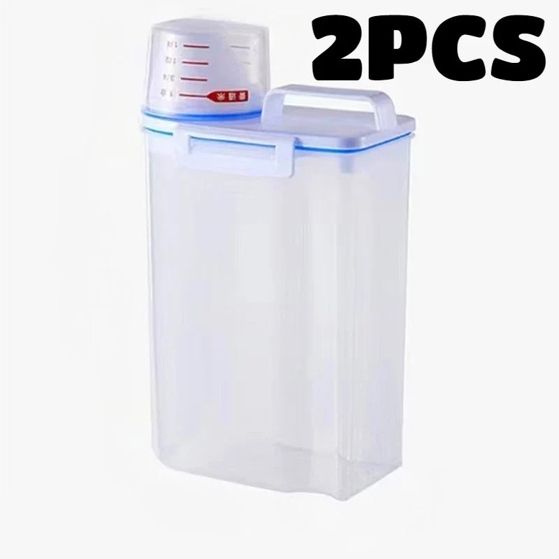 Airtight Rice Storage Containers with Measuring Cup Moisture Proof