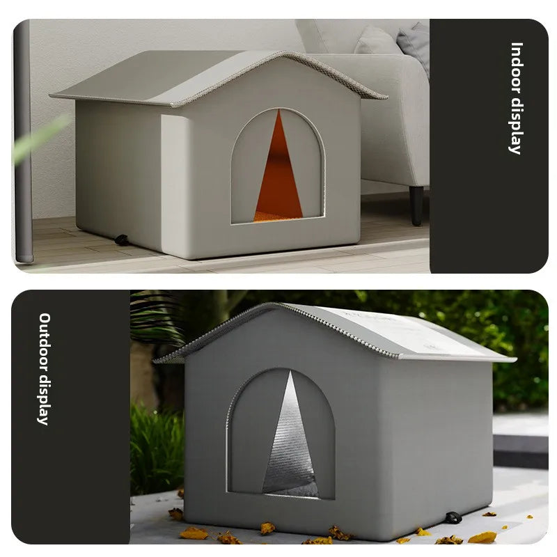 Waterproof insulated outdoor cat house for winter - view 5