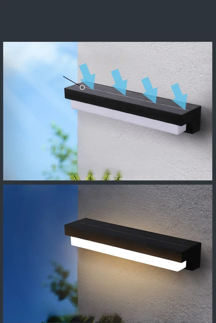 Outdoor Solar LED Wall Light – Waterproof Garden Wall Lamp | IP65