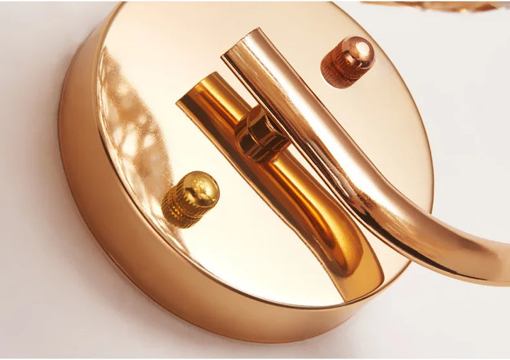Crystal Wall Light with Gold & Silver Finish – Modern Luxury LED Wall