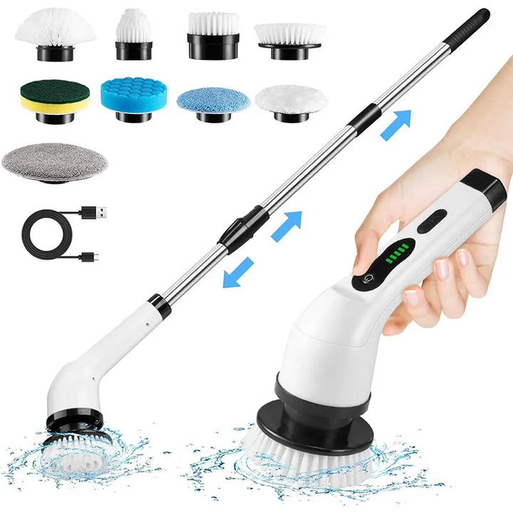 Cordless Electric Spin Scrubber | Rechargeable Cleaning Brush
