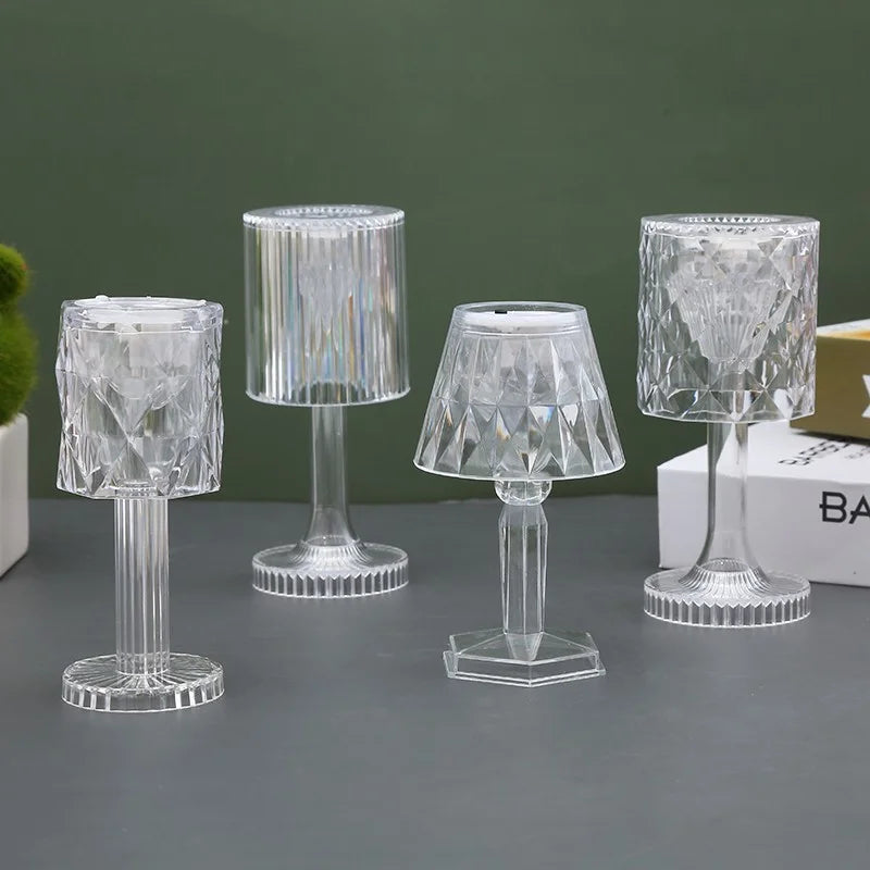 Crystal LED Table Lamp – Colour Changing Touch Night Light |