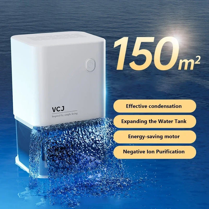 500ml silent compact dehumidifier for small rooms - view 5