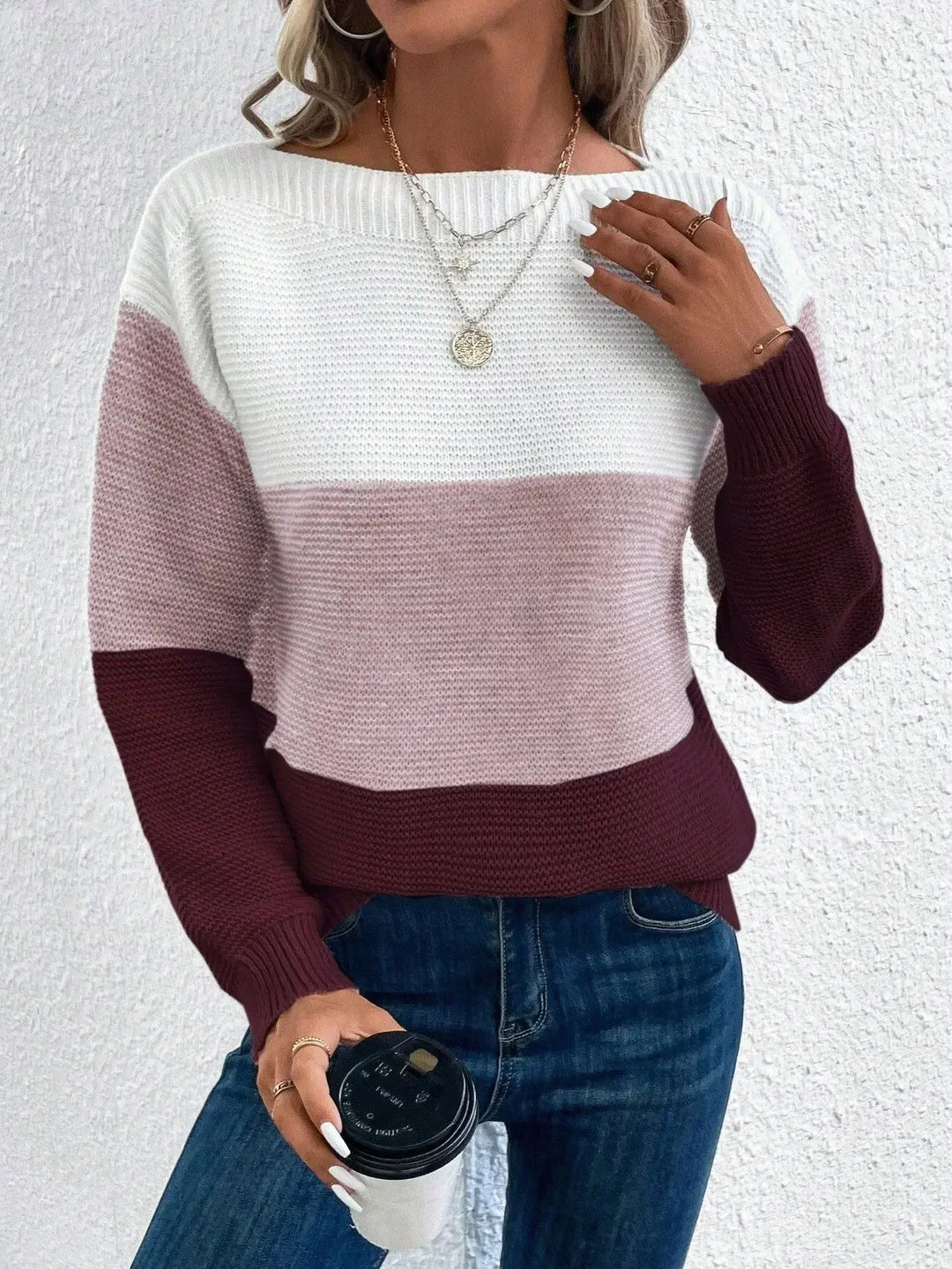 Women's Cashmere-Blend Winter Roll-Neck Top