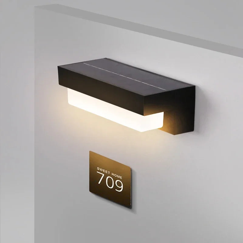 Outdoor Solar LED Wall Light – Waterproof Garden Wall Lamp | IP65