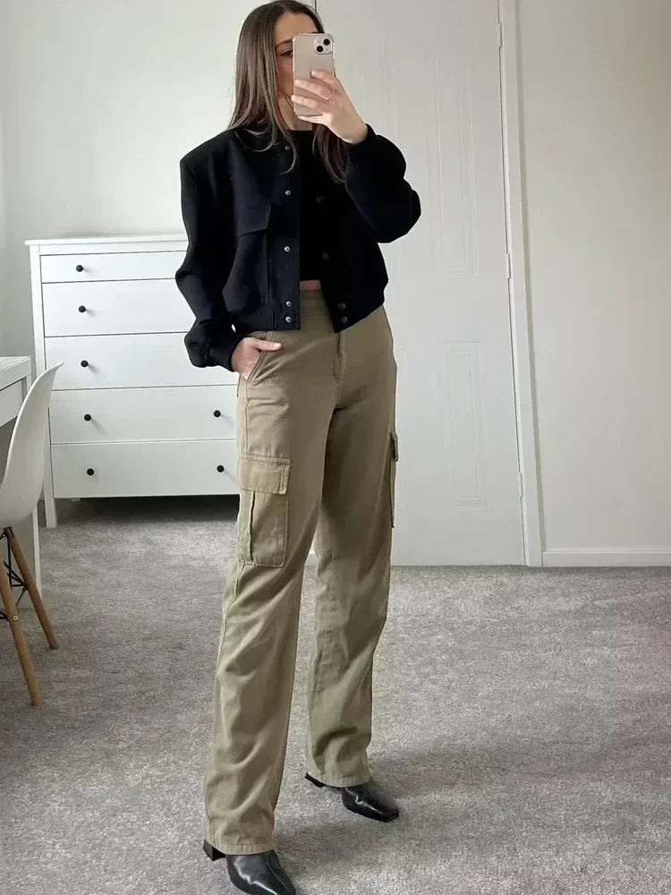 Women's Casual Front-Pocket Jacket
