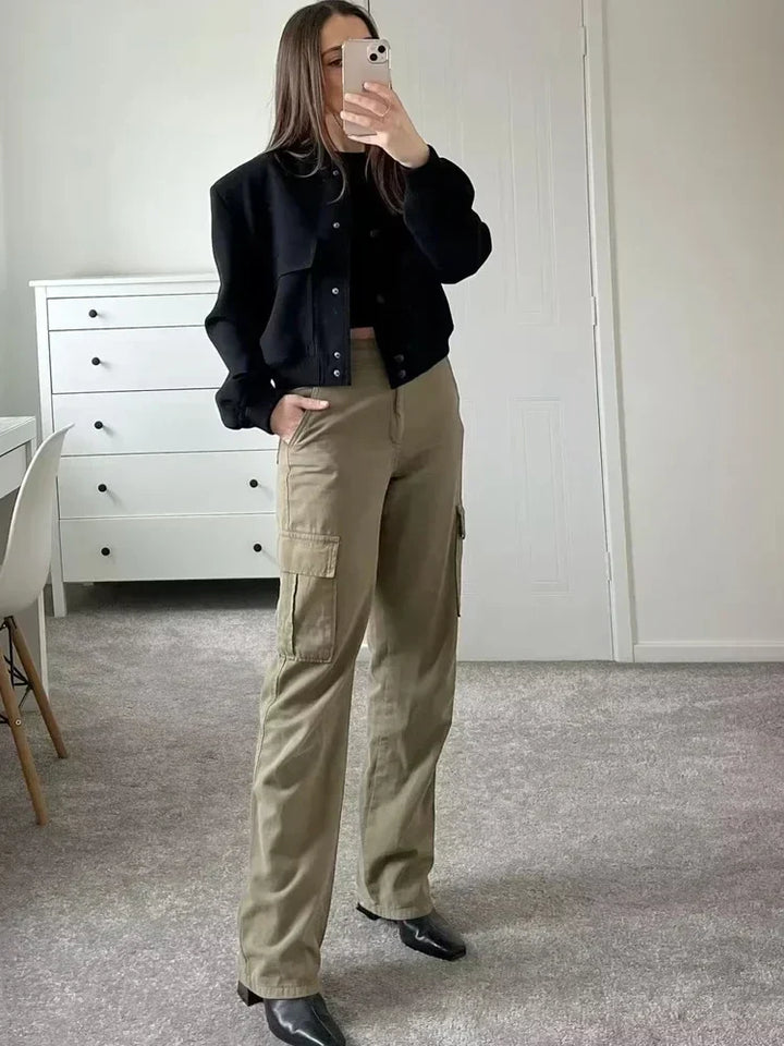 Women's Casual Front-Pocket Jacket