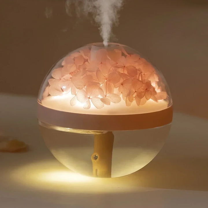 Colour changing mist maker humidifier with night light