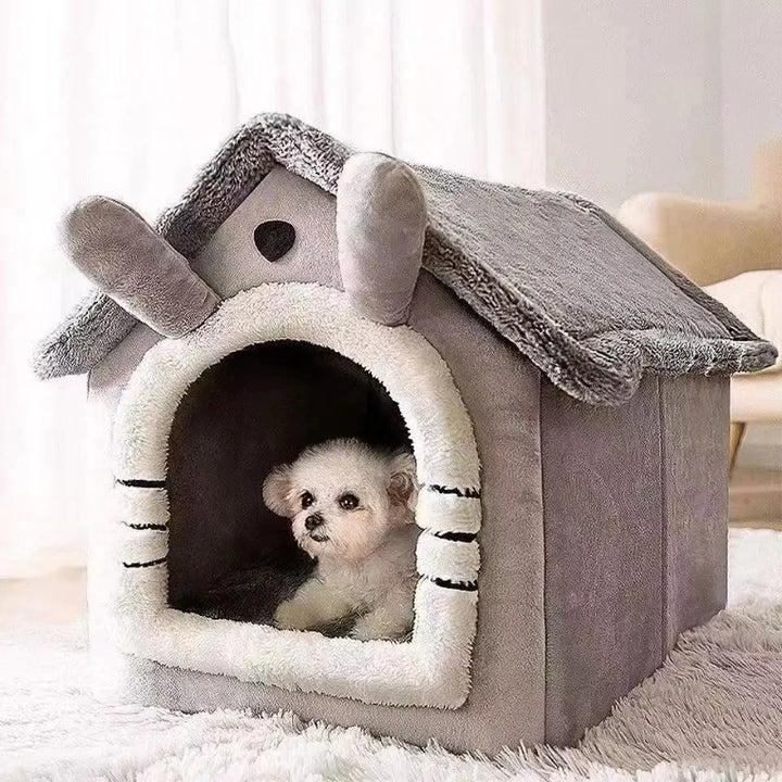 Cabin style pet bed for small dogs and cats - view 3