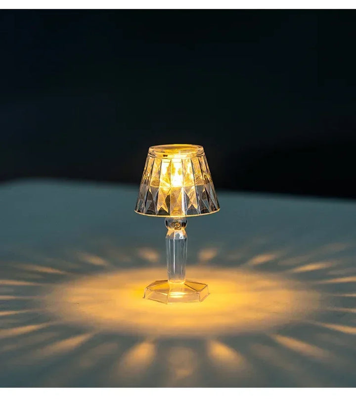 Crystal LED Table Lamp – Colour Changing Touch Night Light |