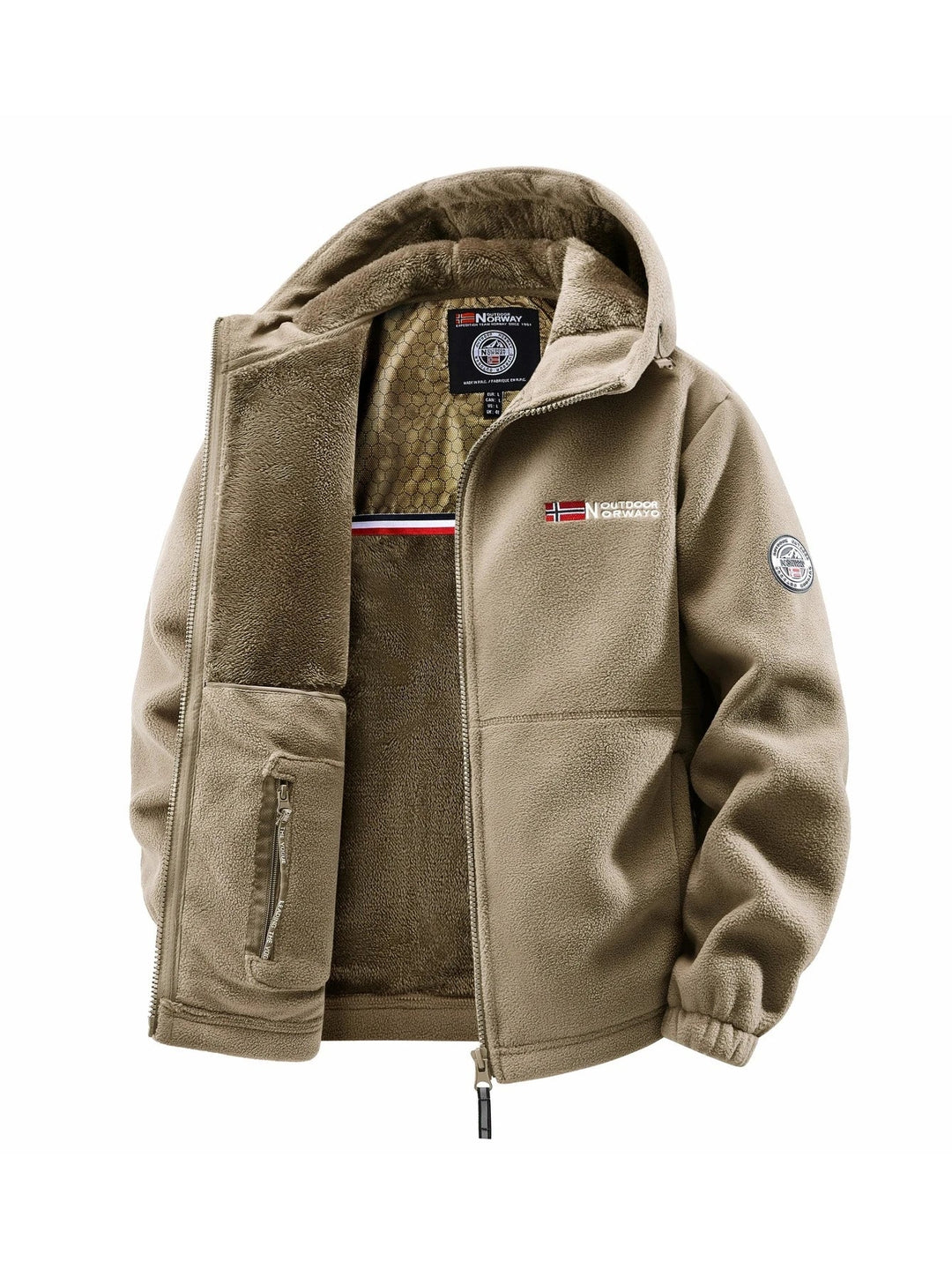 Men's Lined Hooded Coat, image 4
