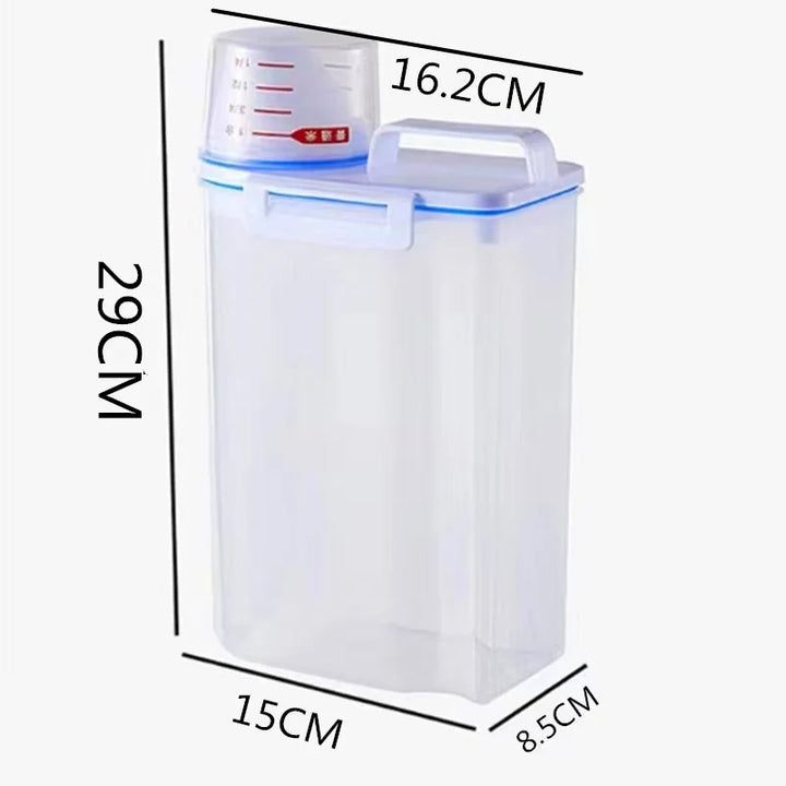 Airtight Rice Storage Containers with Measuring Cup Moisture Proof