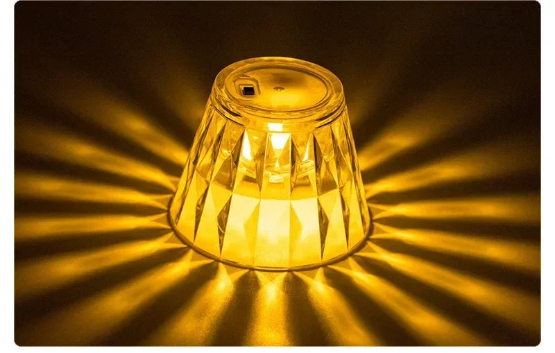 Crystal LED Table Lamp – Colour Changing Touch Night Light |