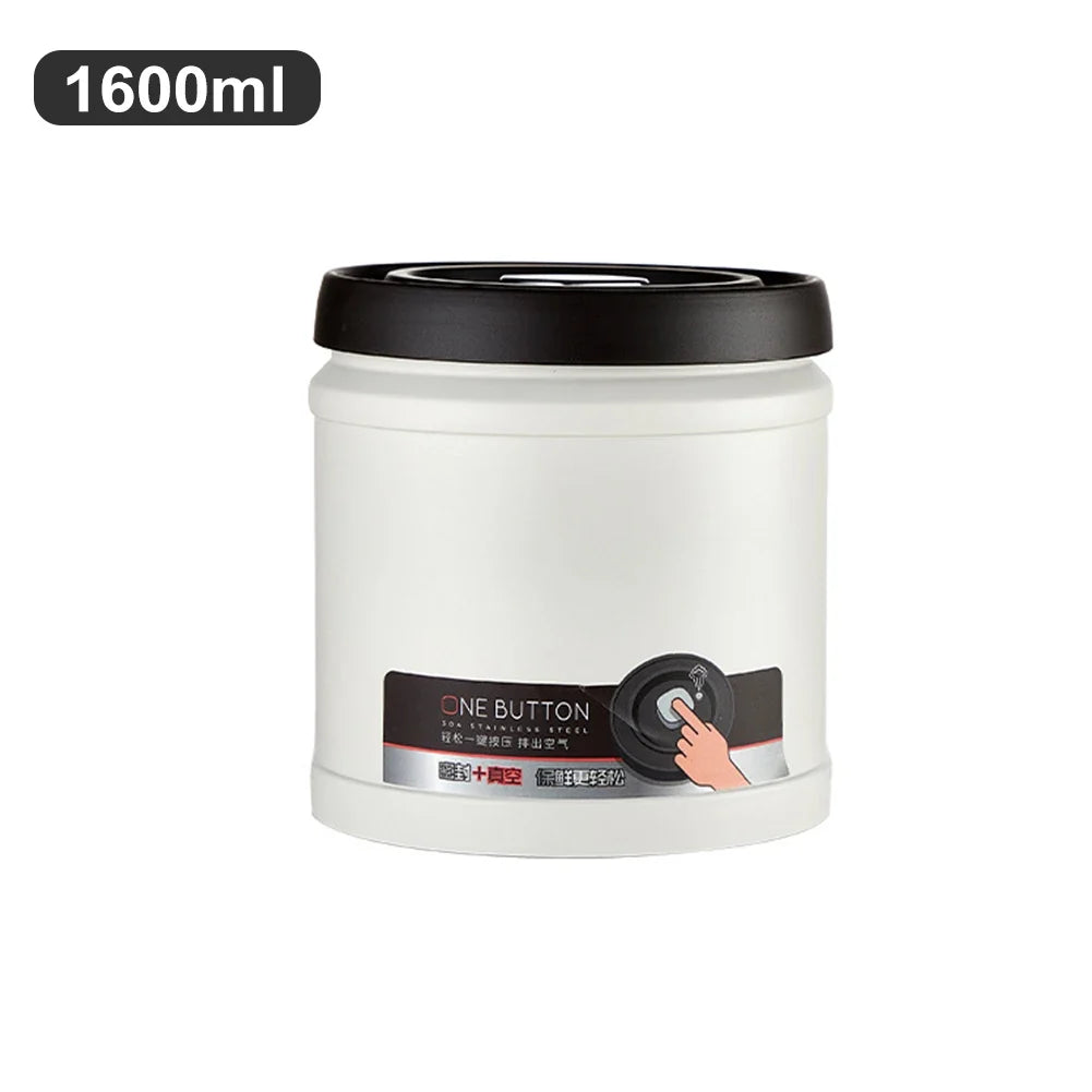 Stainless Steel Coffee Bean Vacuum Sealed Canister Airtight Storage