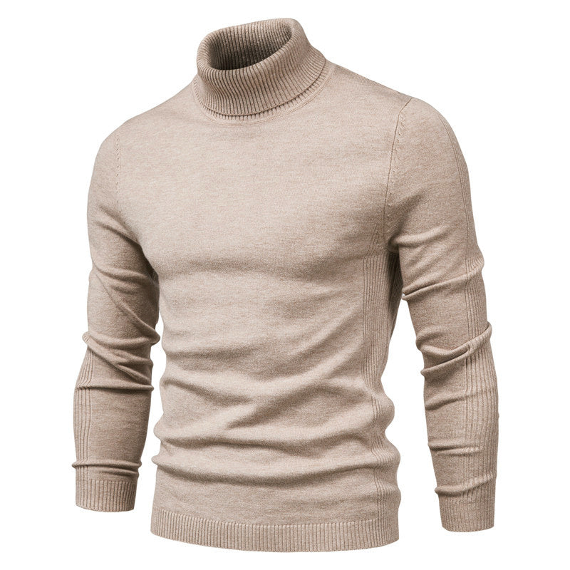 Men's Stylish Slim Fit Roll-Neck Jumper